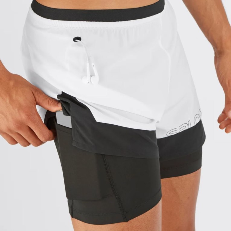 Bermudas Salomon Cross 2in1 Hombre Blancos | MX LPYO716